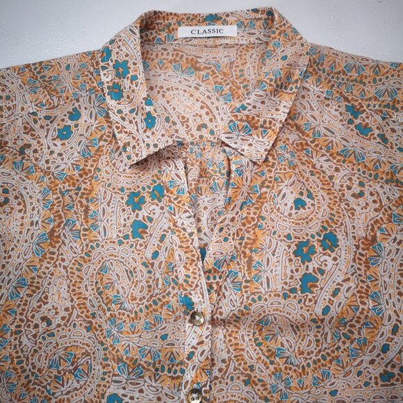 Marks & Spencer Classic Ladies Size 18 Button Closure V-neck Blouse - Picture 5 of 11